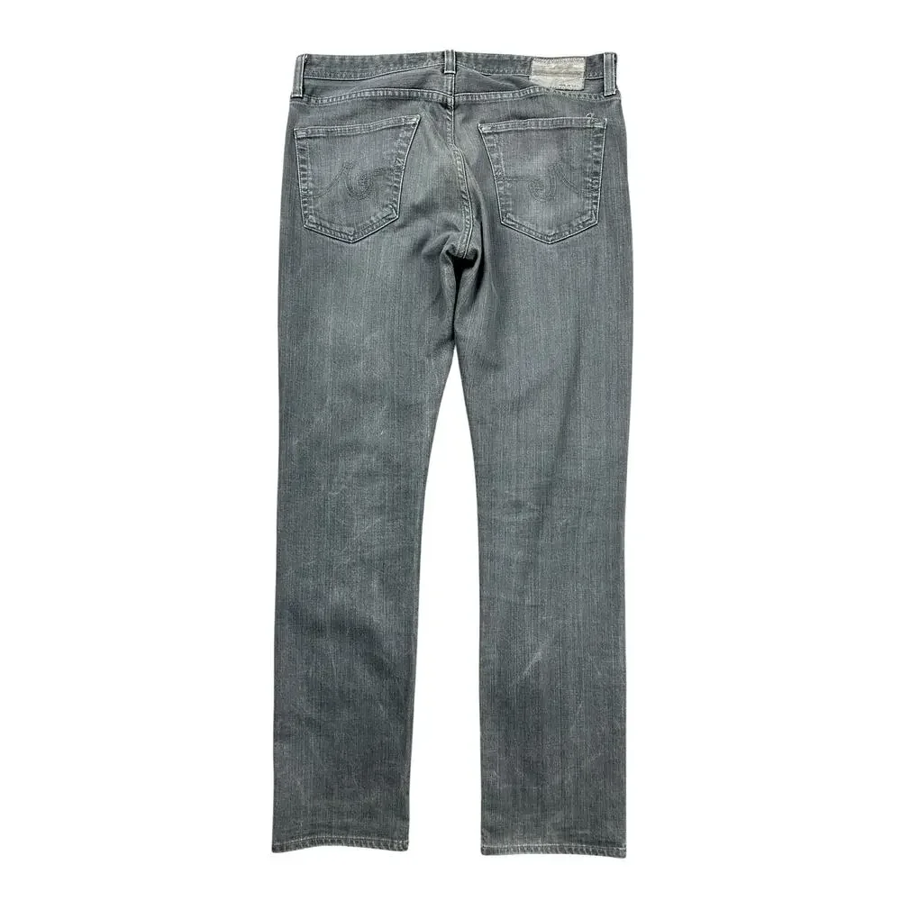 AG Adriano Goldschmied Graduate Tailored Leg Jeans Gray — Size 34